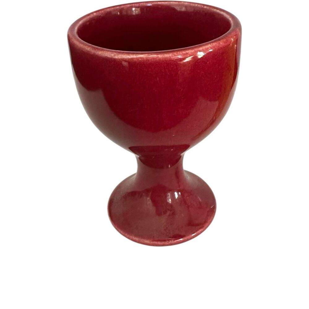 Harlequin Fiesta Vintage Single Maroon Egg Cup USA 1936-1959‎ RARE HTF